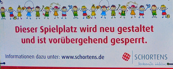 Foto grafschaft/spielplatz-schild
